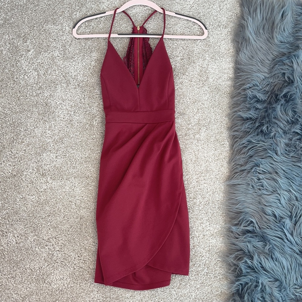 Windsor dress burgundy